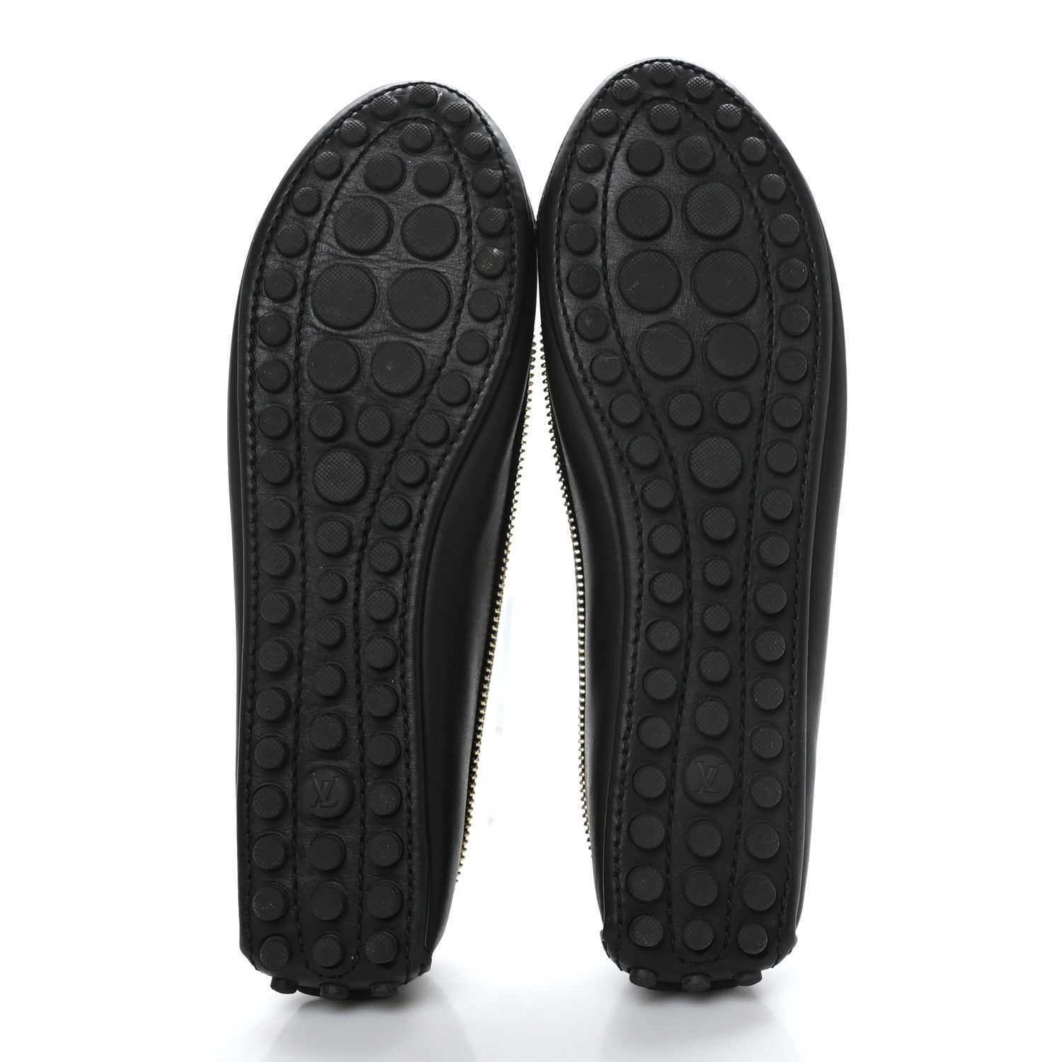 Louis Vuitton Calfskin Zip Oxford Ballerina Flats 36 Black 6 of 8