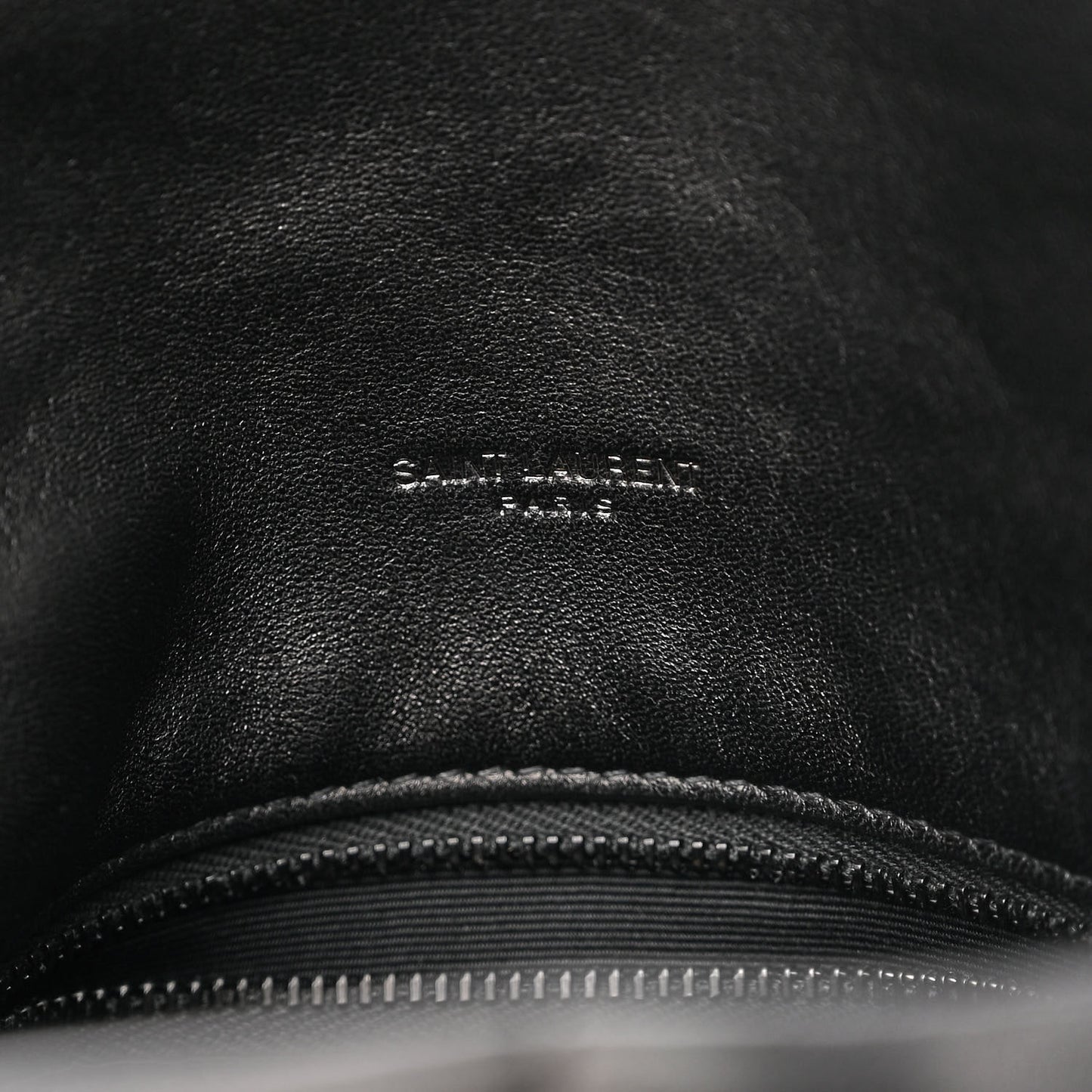 Lambskin Quilted Small Loulou Puffer Monogram Chain Satchel Black