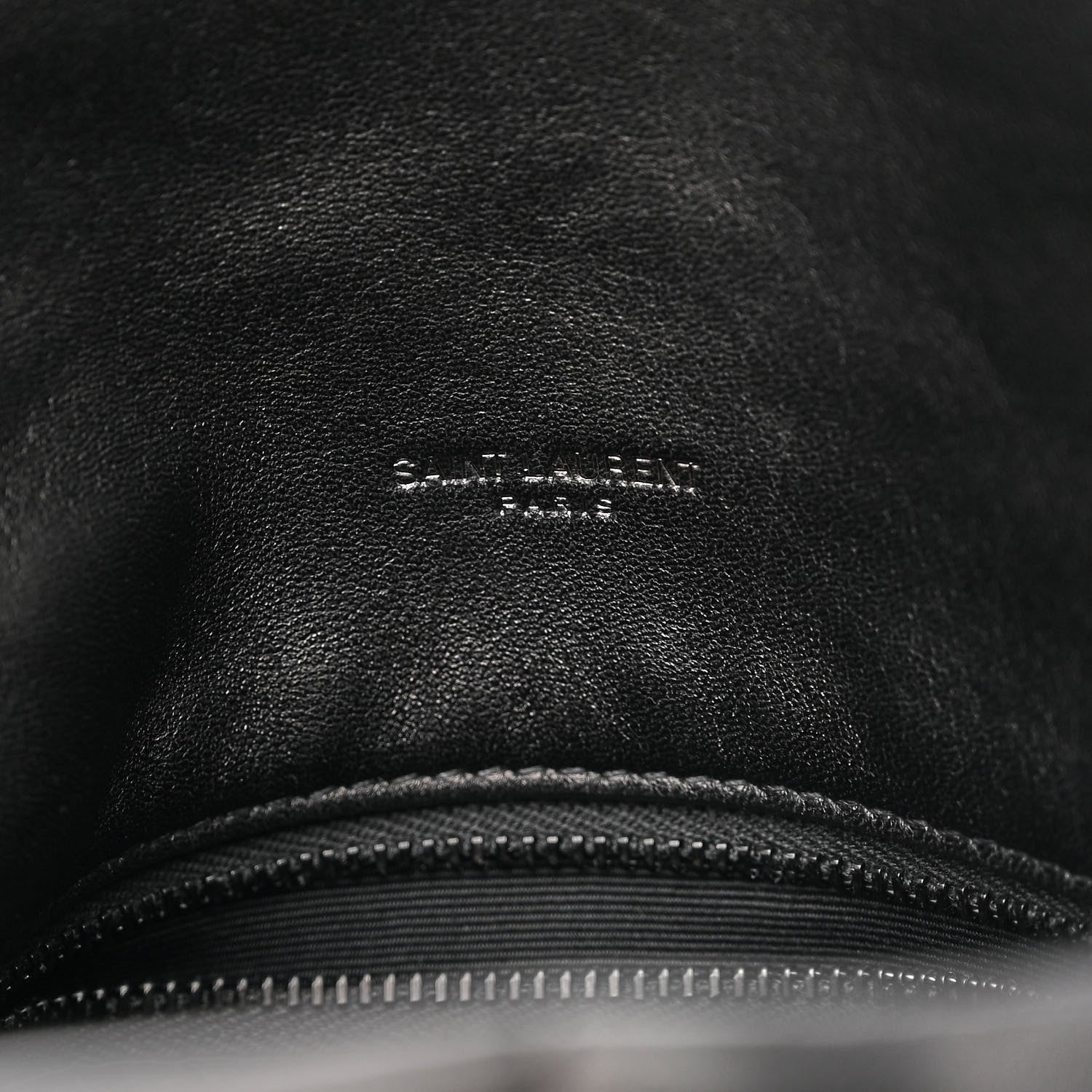 Saint Laurent Lambskin Quilted Small Loulou Puffer Monogram Chain Satchel Black 6 of 9