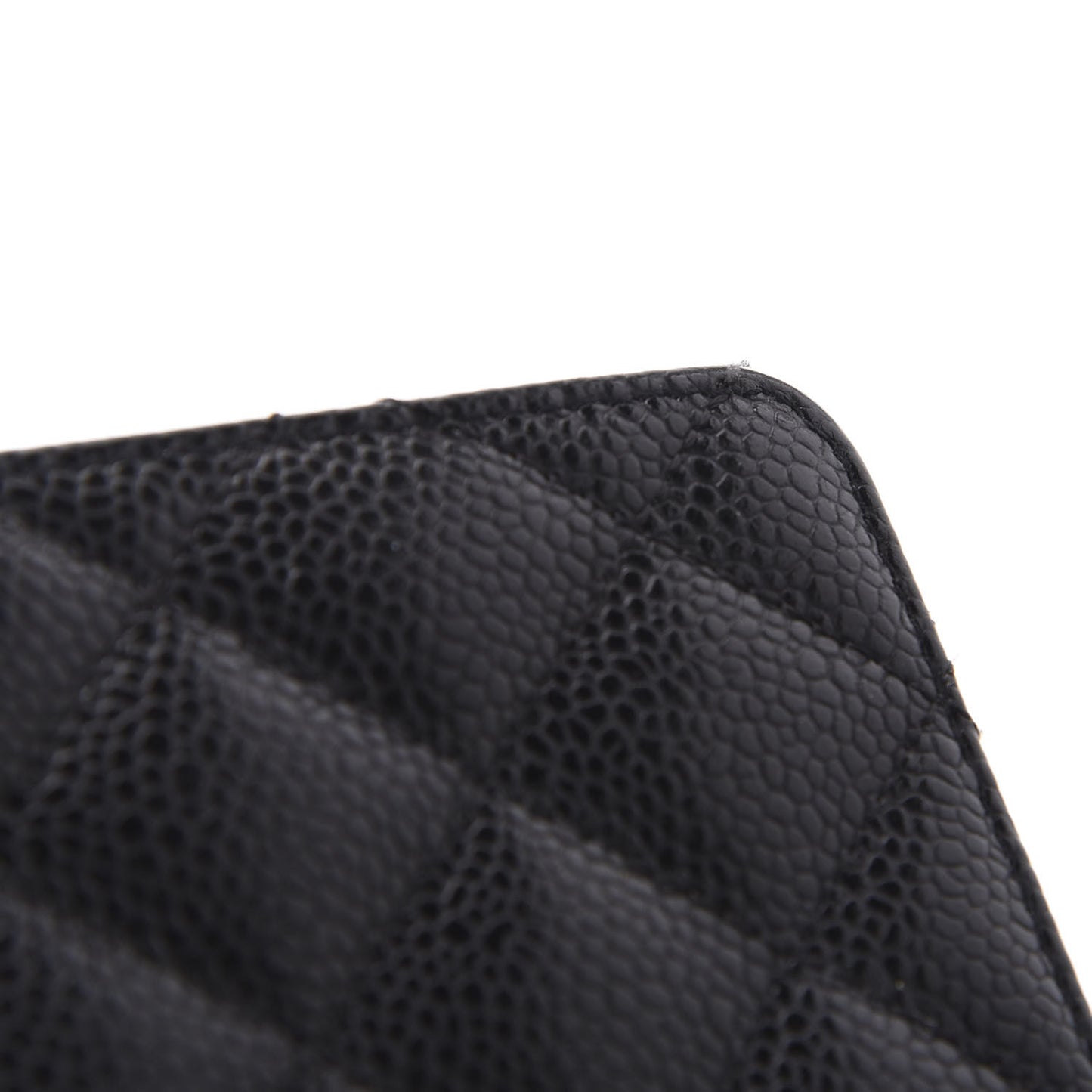 Caviar Quilted Yen Wallet Black