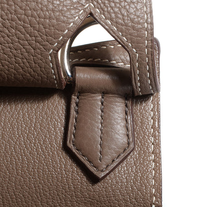 Hermes Taurillon Clemence Jypsiere 34 Etoupe 15 of 20