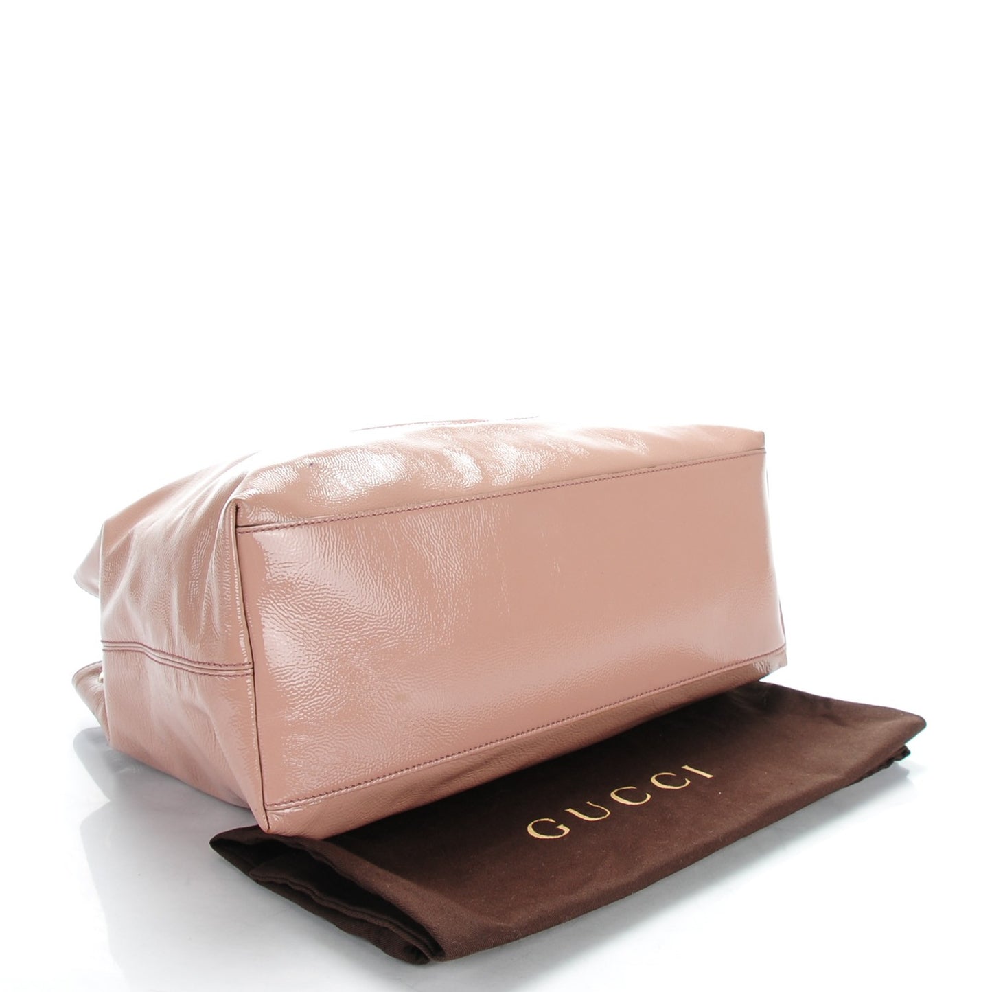 Patent Medium Soho Chain Shoulder Bag Dark Cipria