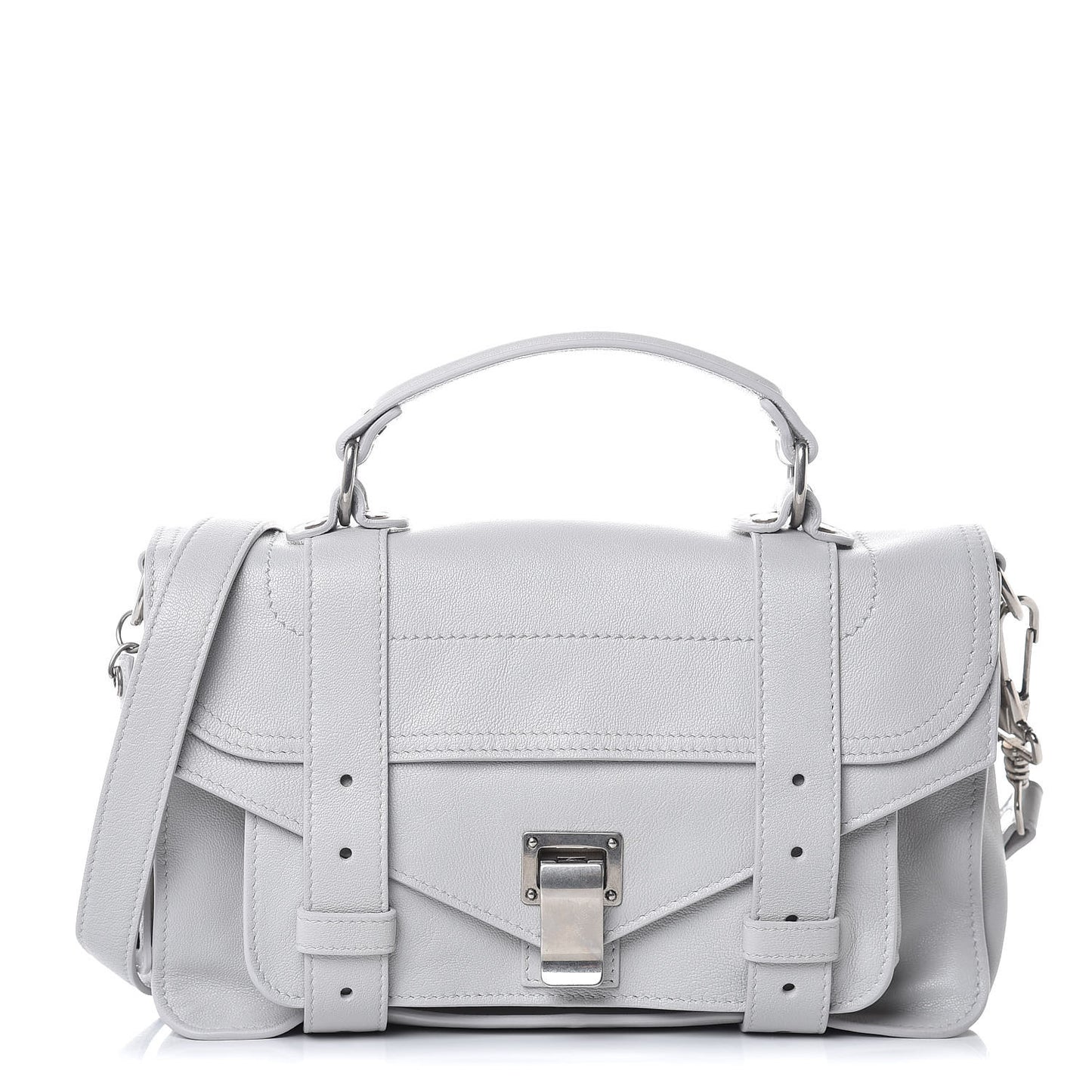 Lambskin Tiny PS1 Satchel Pale Steel