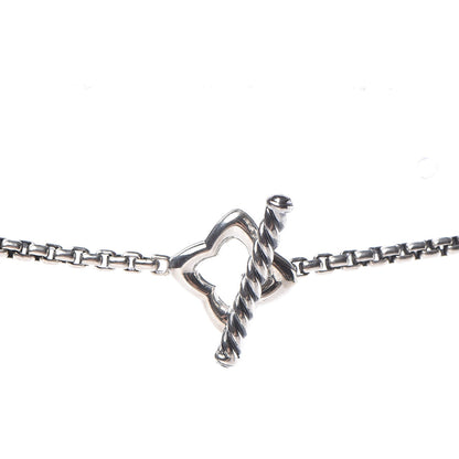 David Yurman Sterling Silver 25mm Quatrefoil Chain Necklace 7 of 8