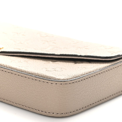 Louis Vuitton Empreinte Pochette Felicie Chain Wallet Tourterelle 10 of 11