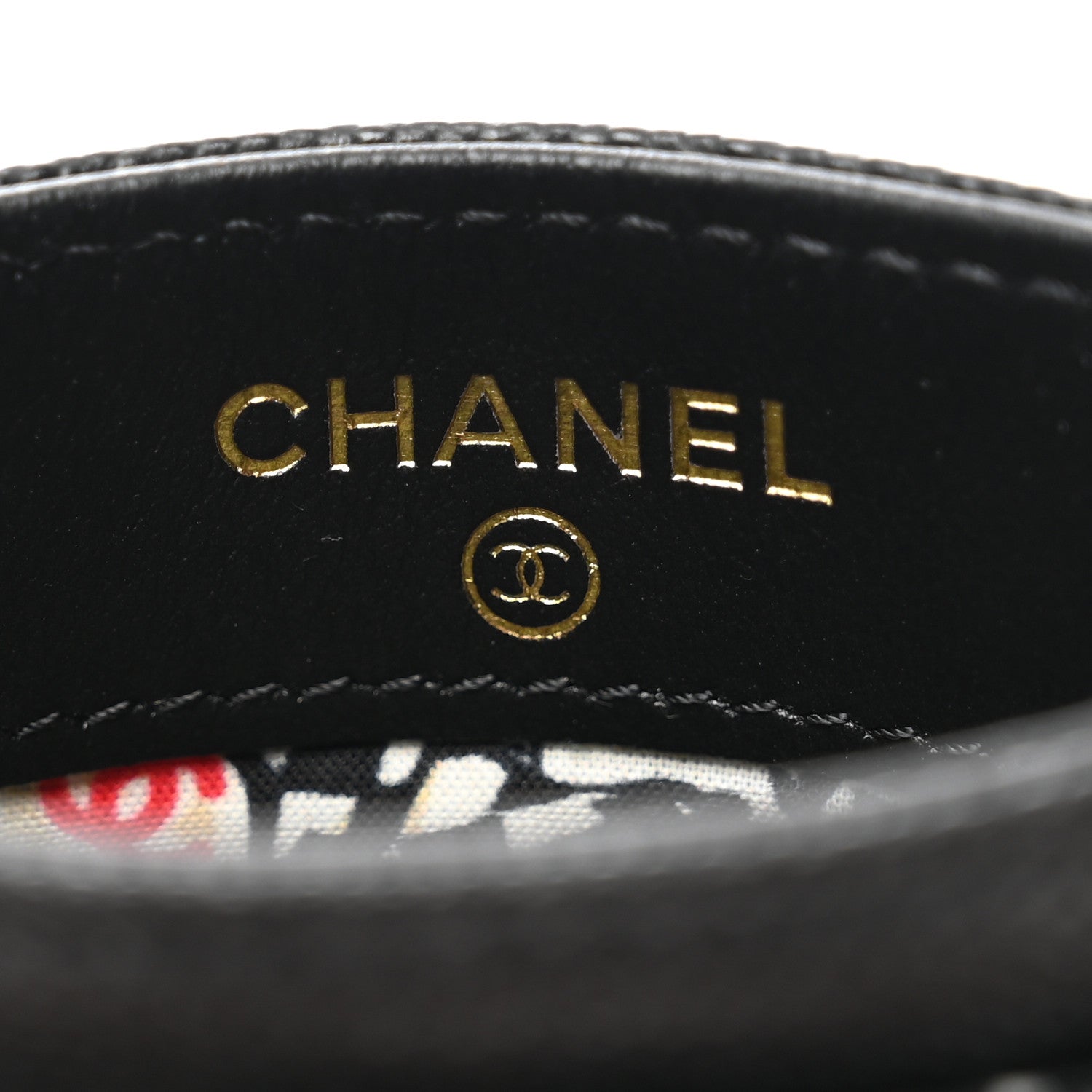 Chanel Caviar Quilted Striated Card Holder Black 6 of 8