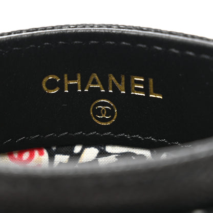 Chanel Caviar Quilted Striated Card Holder Black 6 of 8
