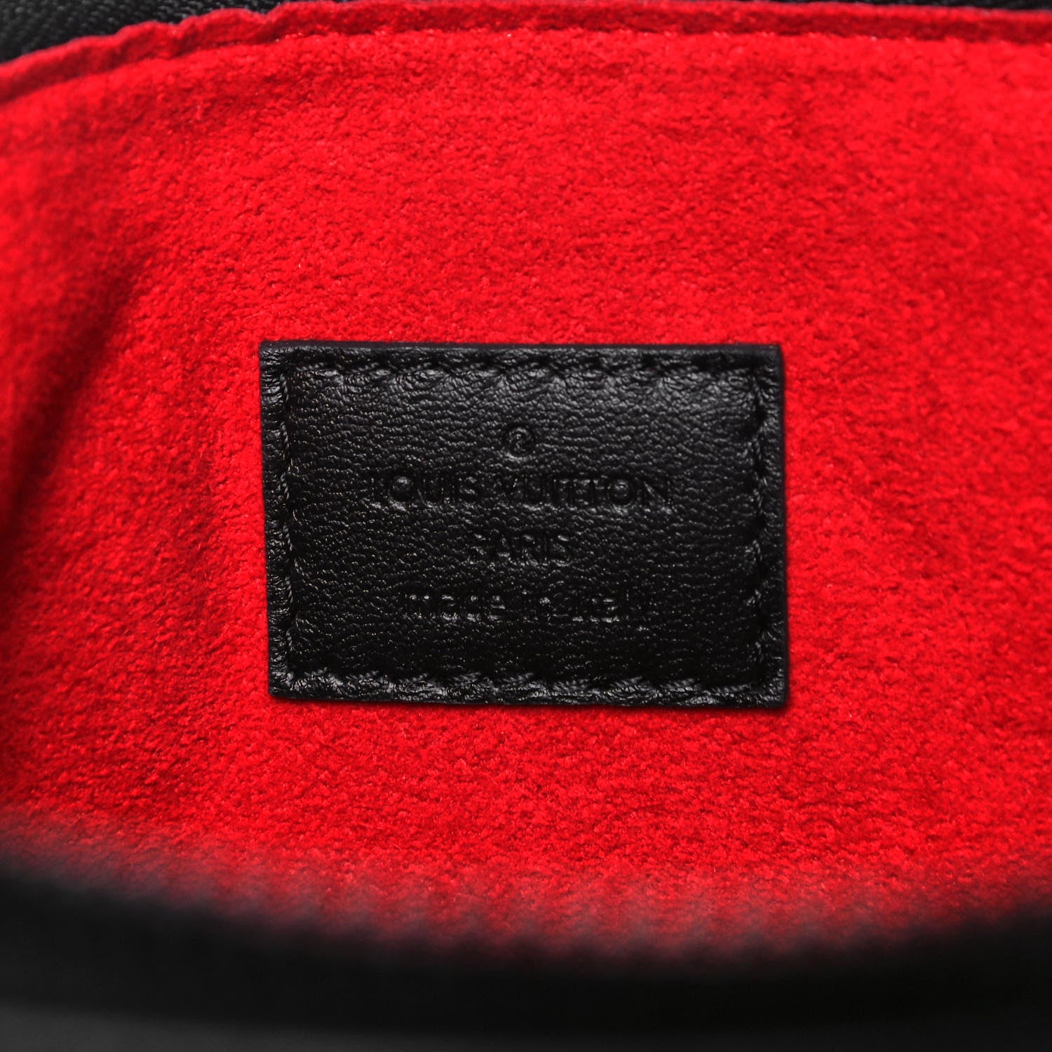 Louis Vuitton Lambskin Embossed Monogram Coussin PM Black White 5 of 7