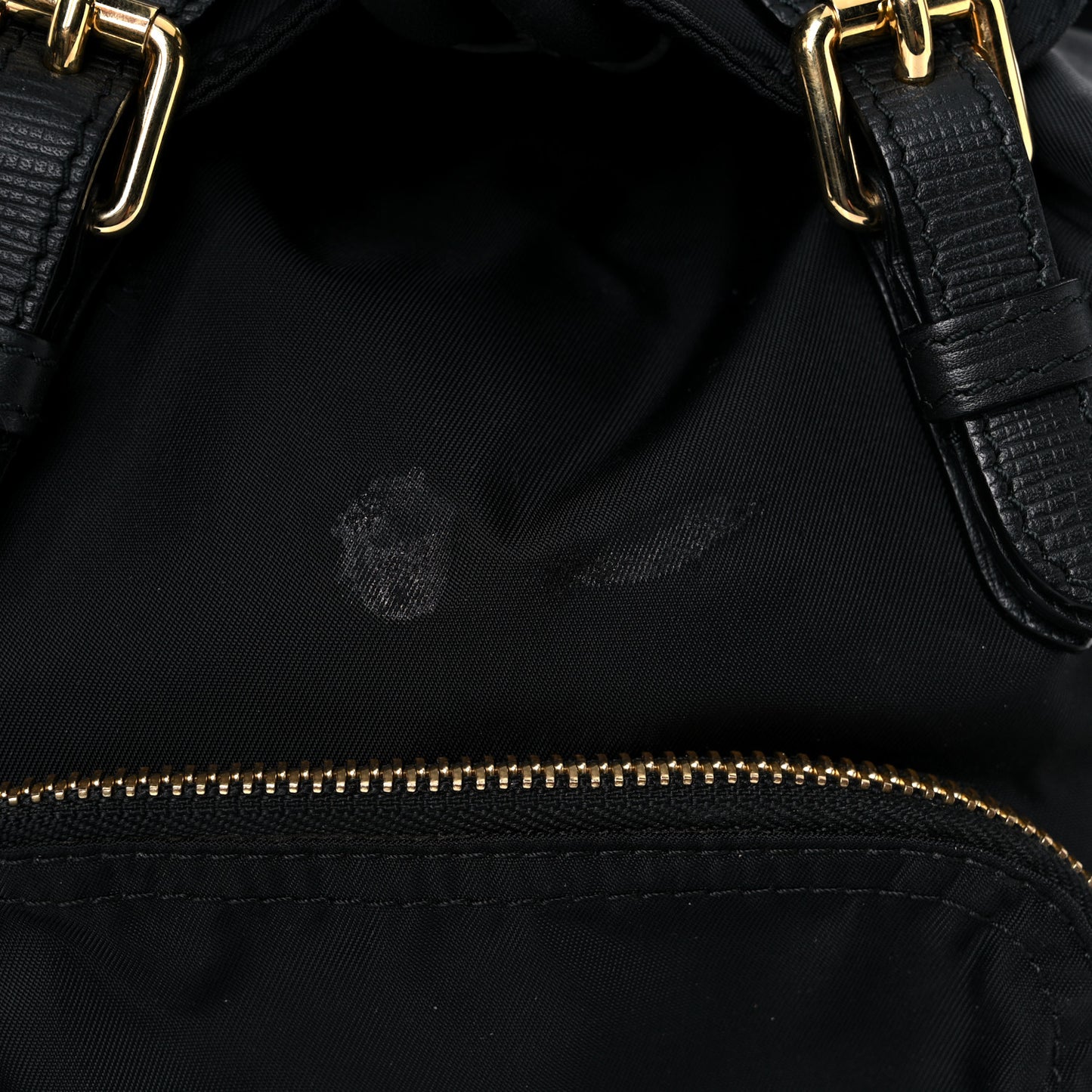 Nylon Small Crossbody Rucksack Backpack Black