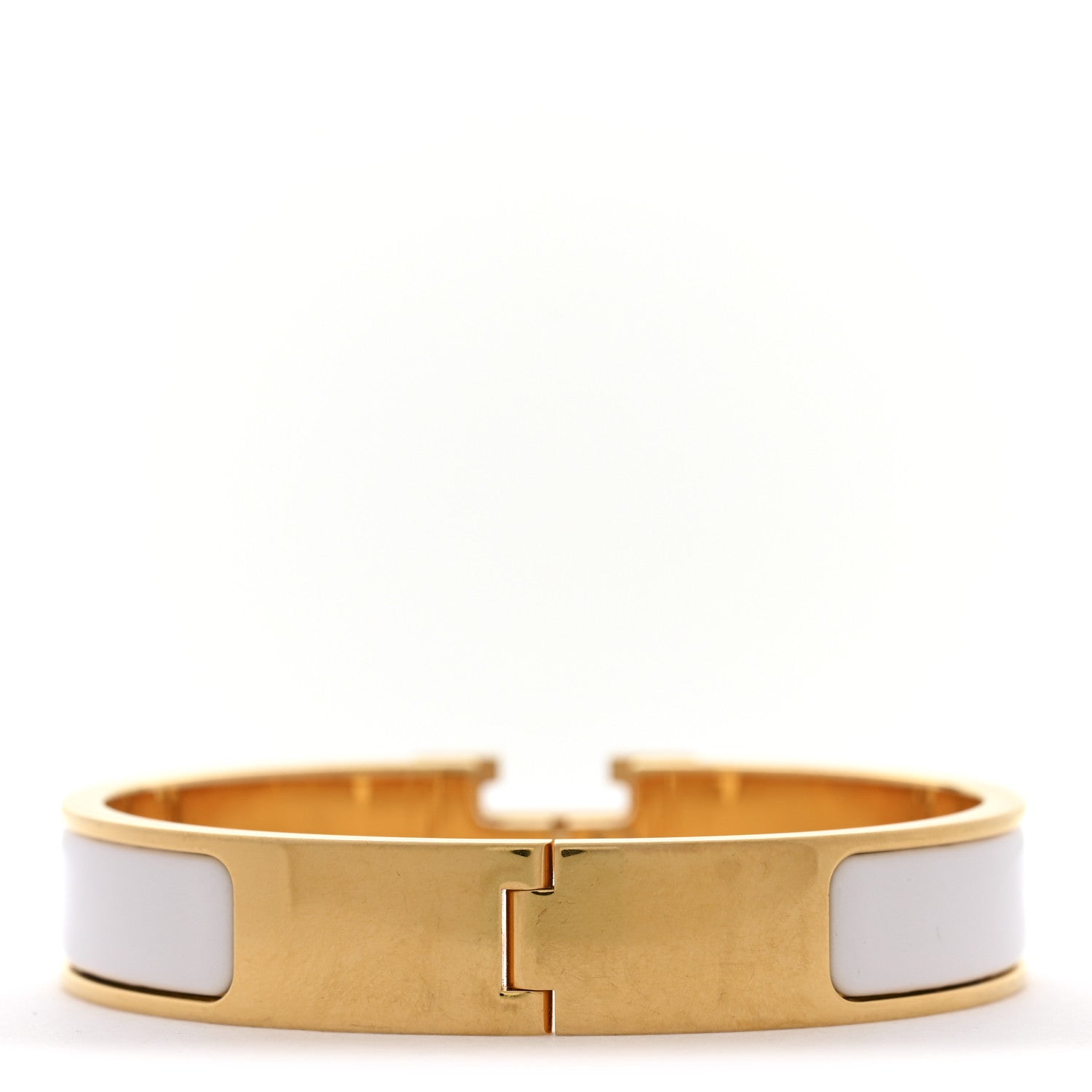 Hermes Enamel Narrow Clic Clac H Bracelet PM White 3 of 6