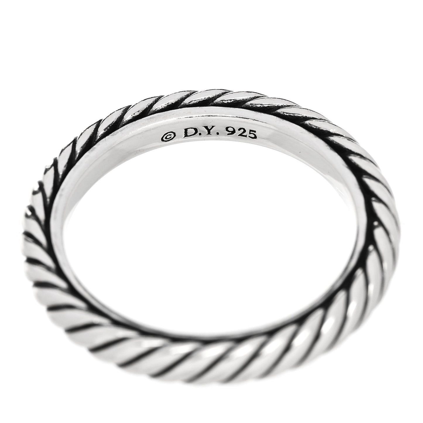 Sterling Silver Cable Classics Band Ring 53 6.5