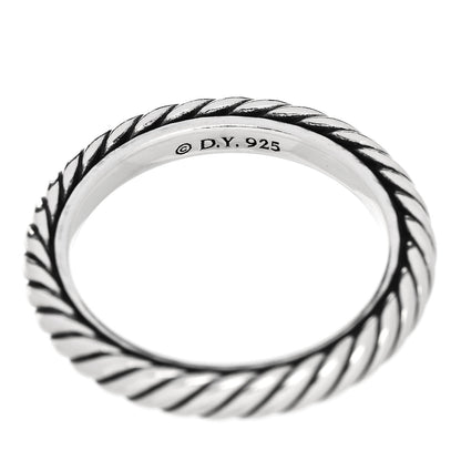 David Yurman Sterling Silver Cable Classics Band Ring 53 6.5 4 of 4