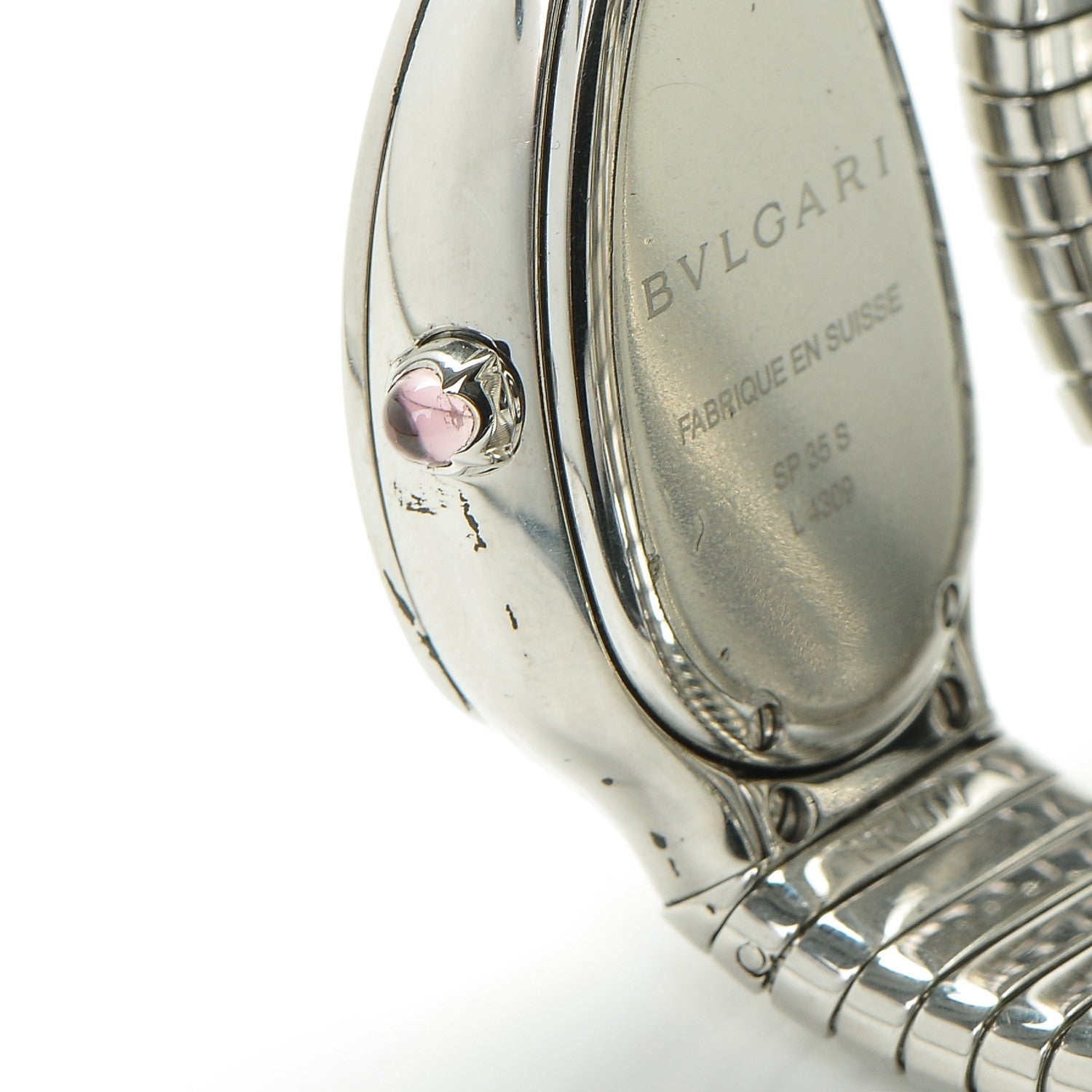 Bulgari Stainless Steel 35mm Serpenti Tubogas Double Spiral Quartz Watch 5 of 5