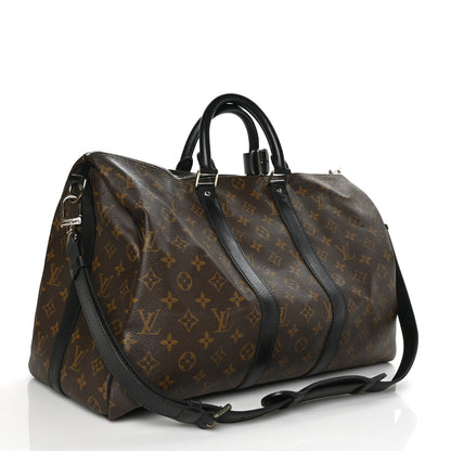 Louis Vuitton Monogram Macassar Keepall Bandouliere 45 3 of 7