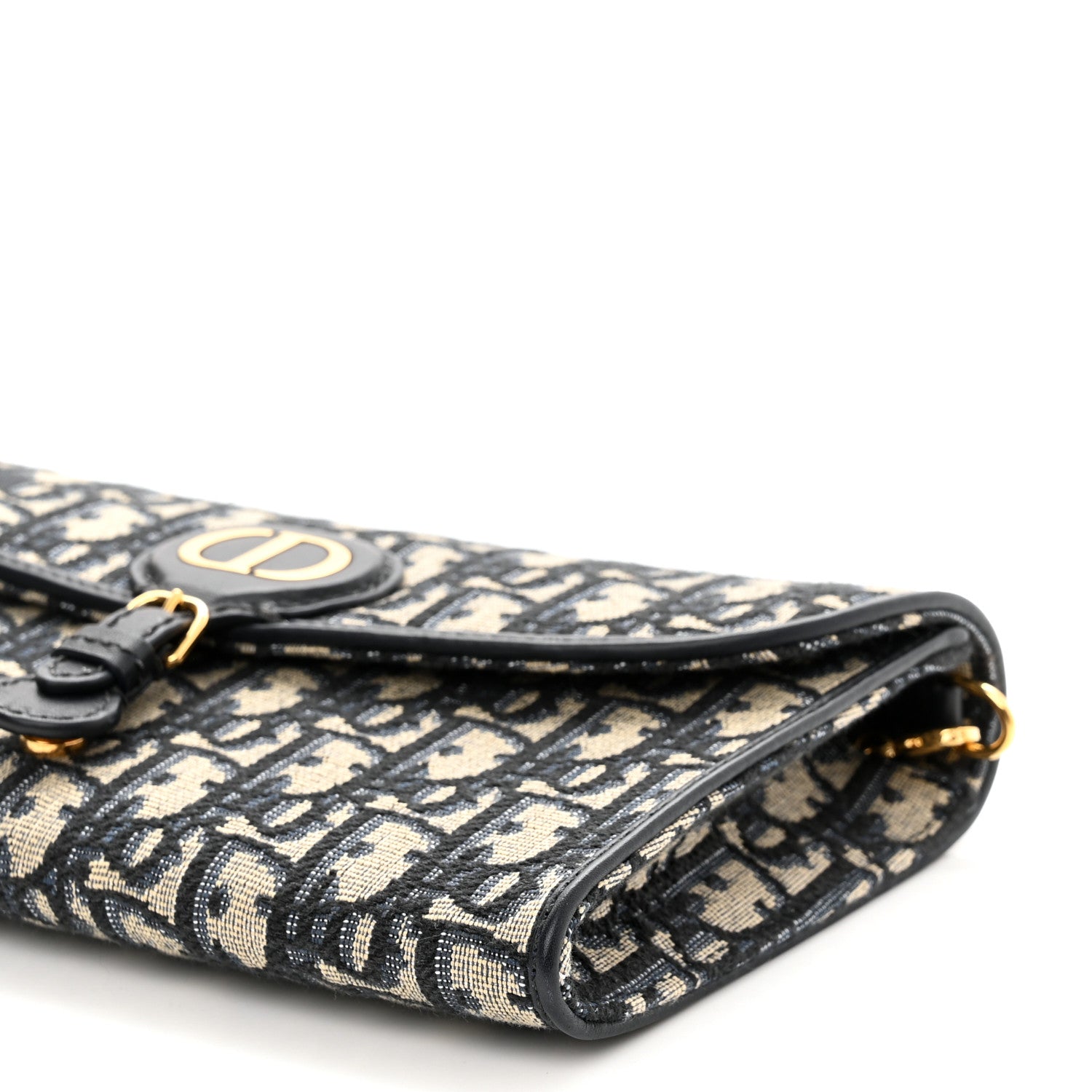 Christian Dior Oblique Bobby East West Pouch With Chain Blue 9 of 9