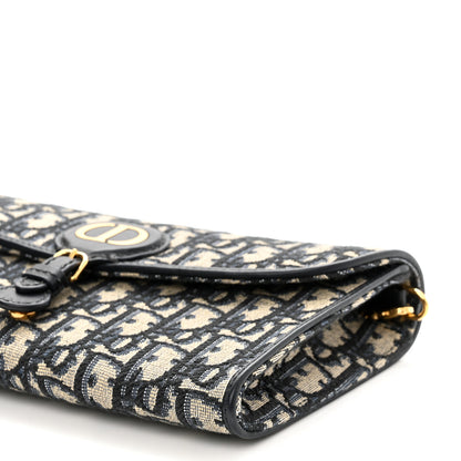 Christian Dior Oblique Bobby East West Pouch With Chain Blue 9 of 9