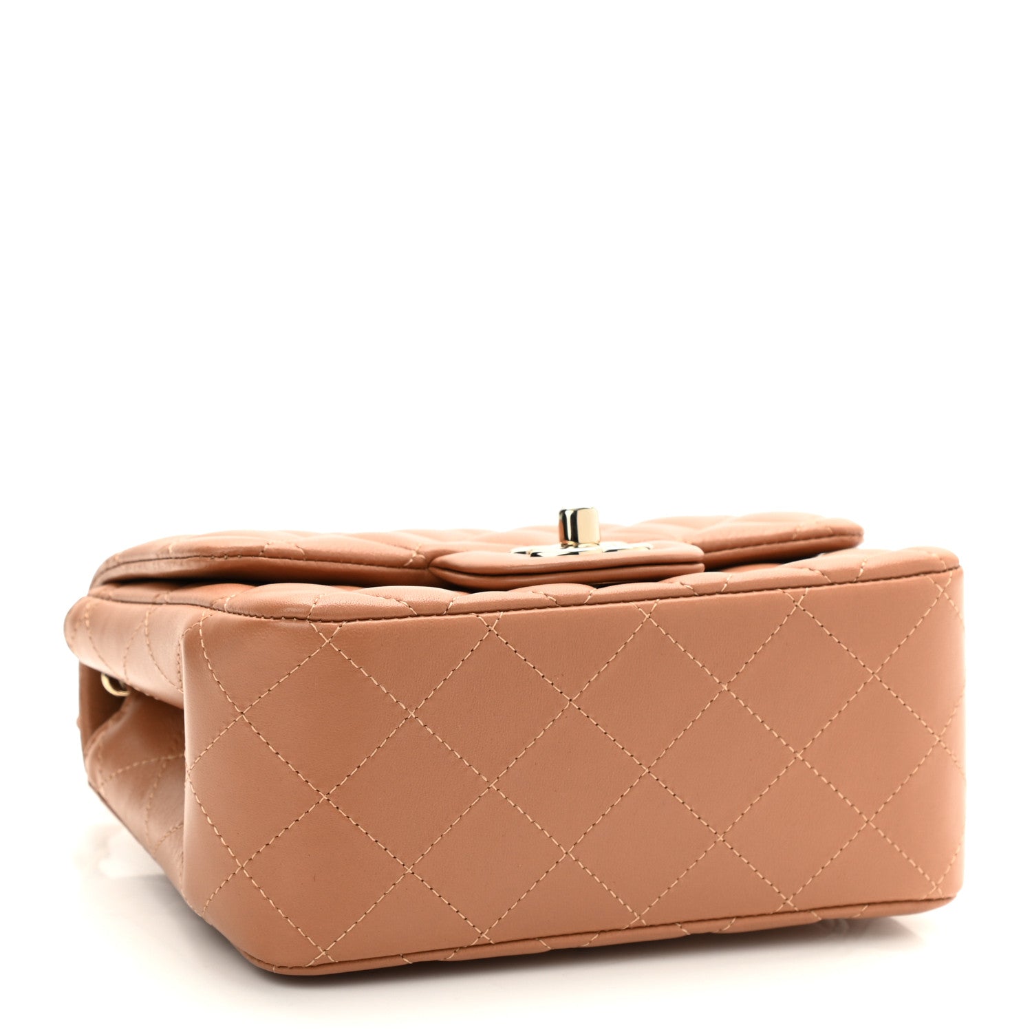 Chanel Lambskin Quilted Mini Square Flap Brown 4 of 10