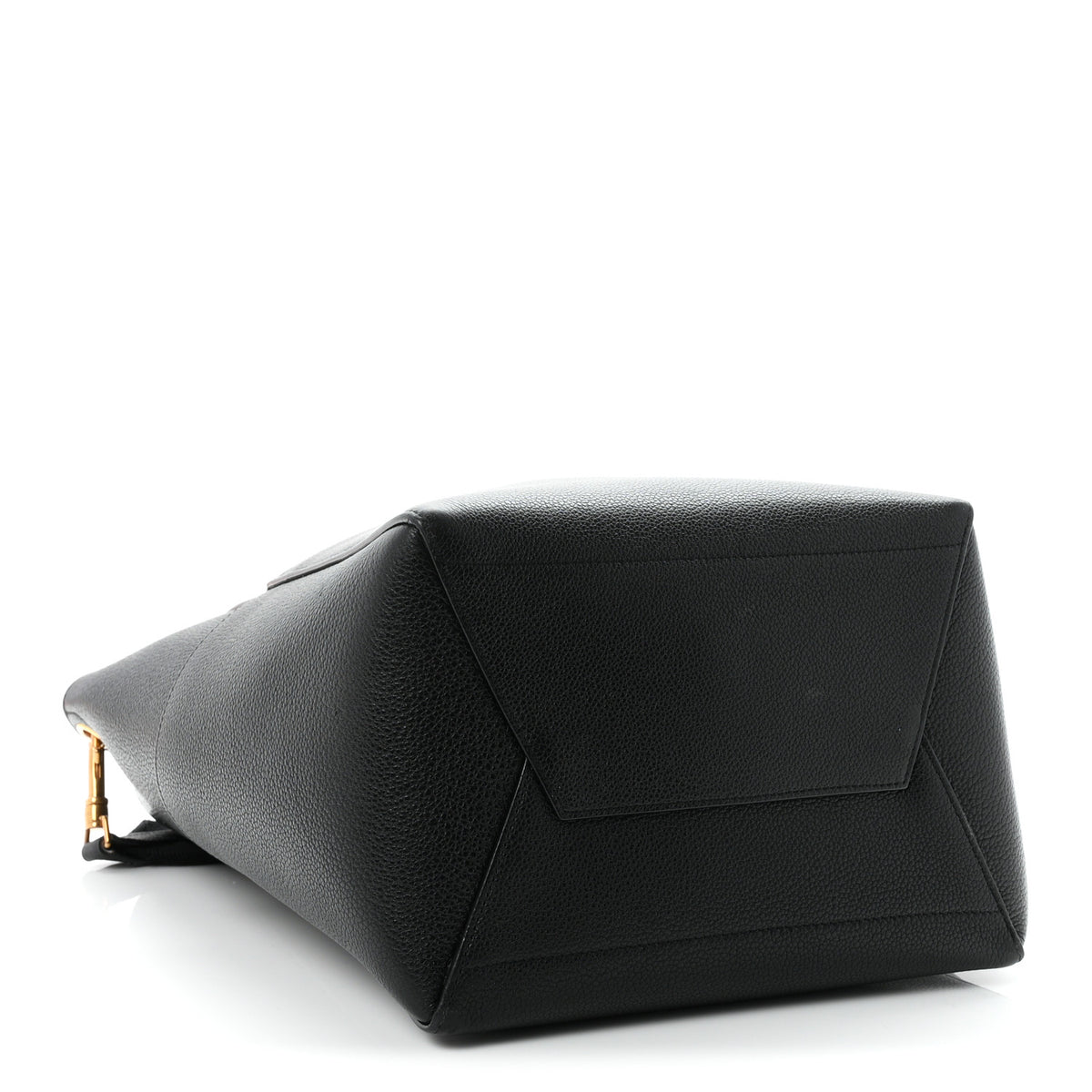 Celine Soft Grained Calfskin Sangle Bucket Bag Black 7 of 21