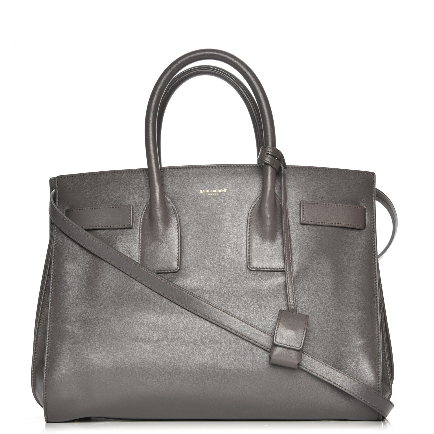 Saint Laurent Calfskin Small Sac De Jour Fog 1 of 10