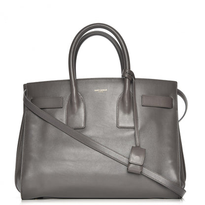 Saint Laurent Calfskin Small Sac De Jour Fog 1 of 10