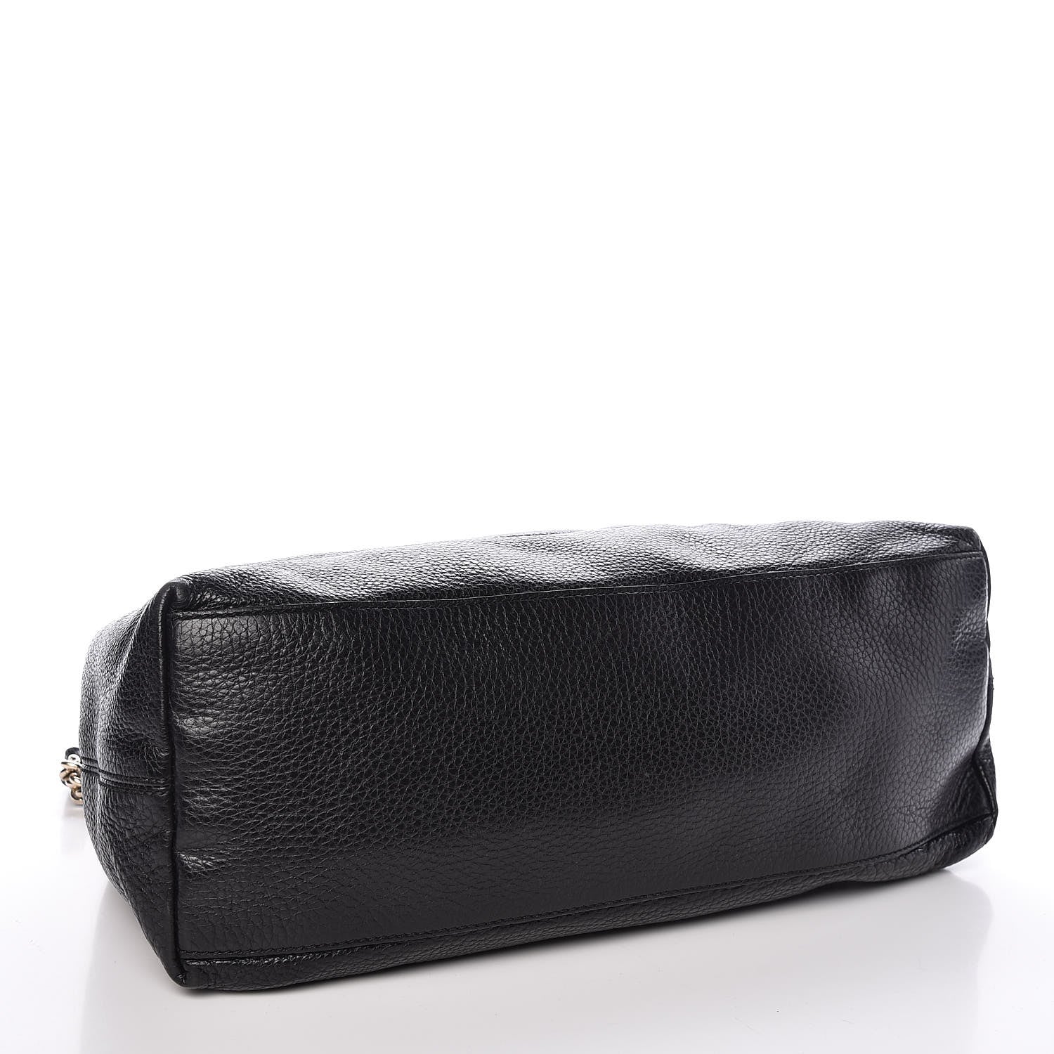 Gucci Pebbled Calfskin Medium Soho Chain Shoulder Bag Black 4 of 15