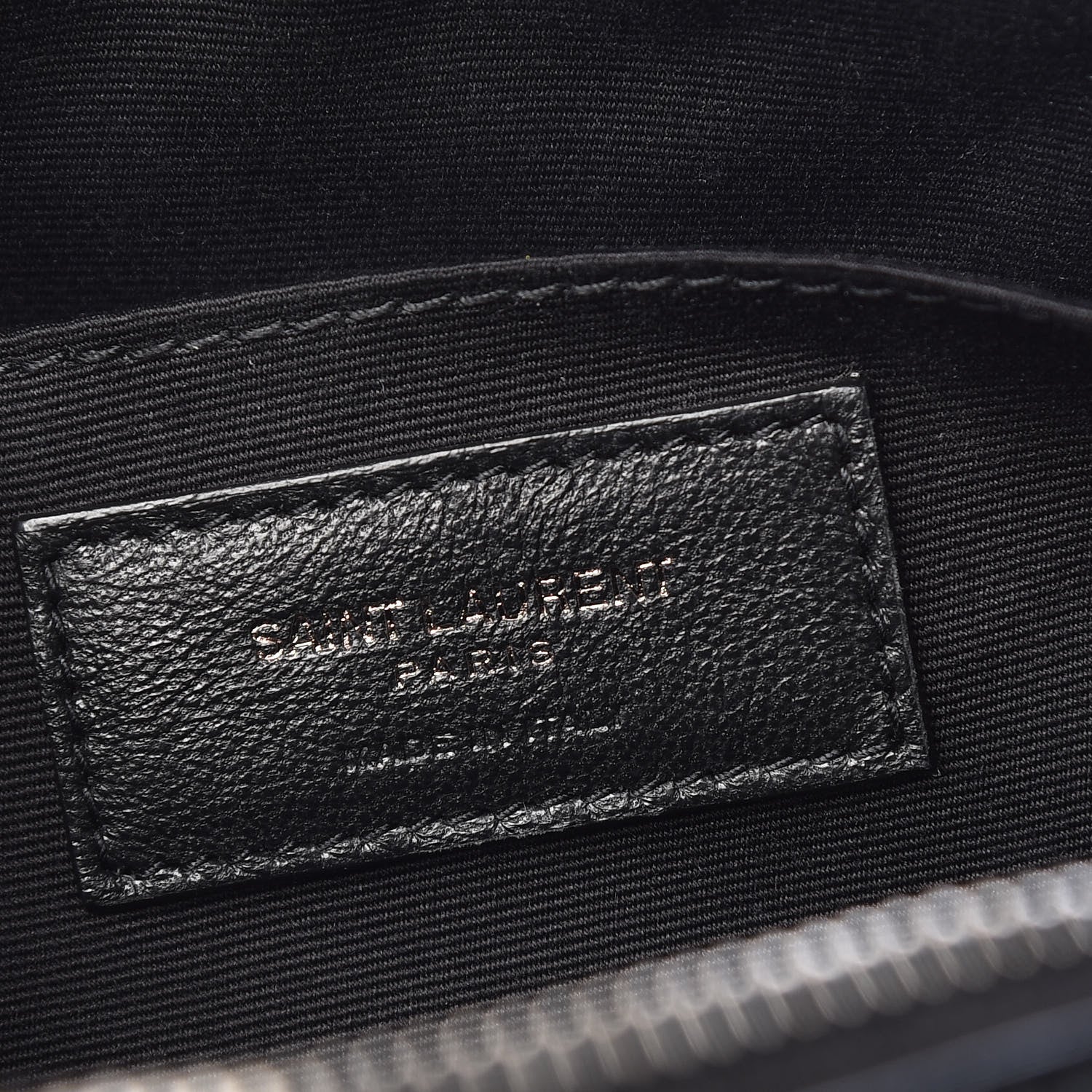 Saint Laurent Calfskin Matelasse Monogram Lou Camera Bag Black 6 of 10