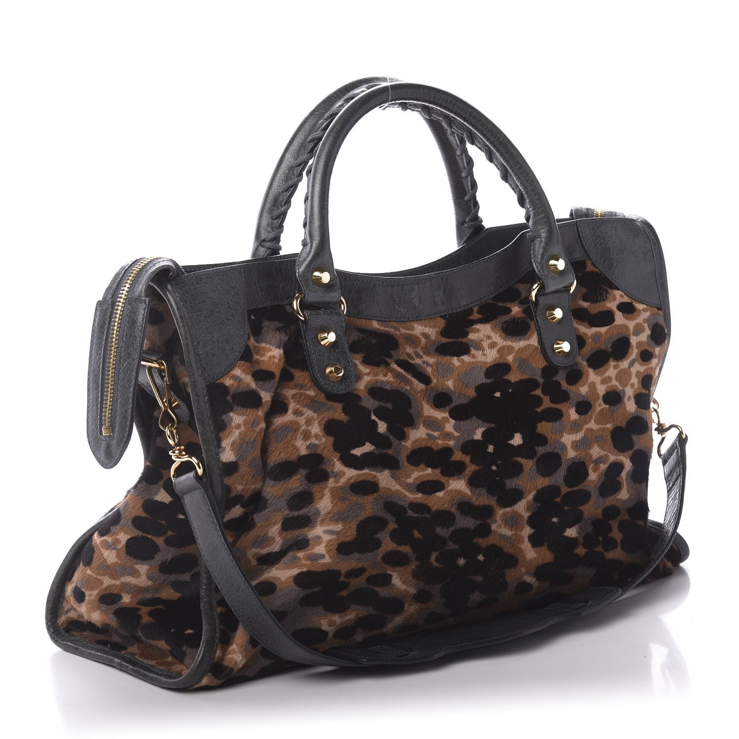 Balenciaga Pony Hair Leopard City Anthracite LTD ED 3 of 10