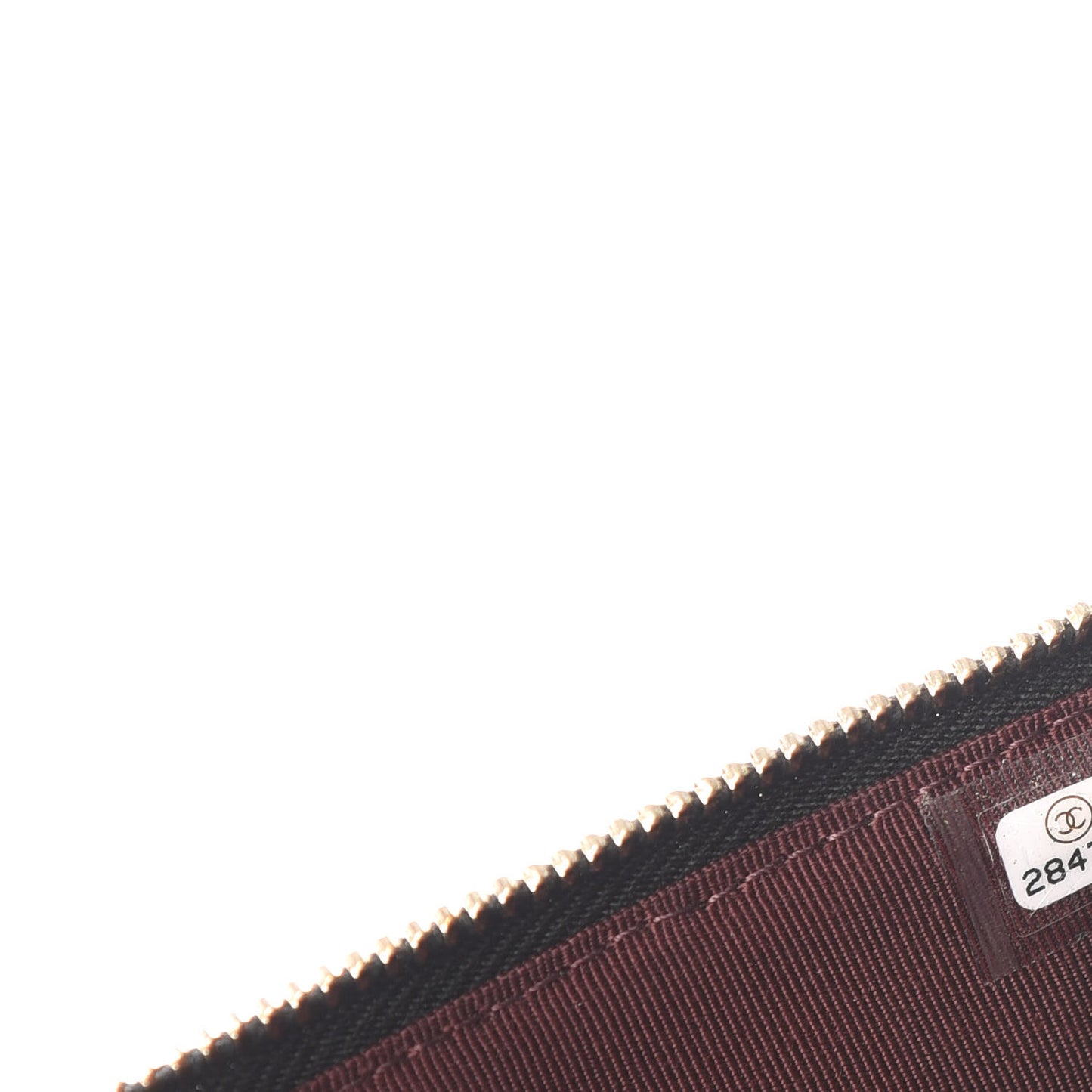 Caviar Quilted Classic Flat Wallet Pouch Black