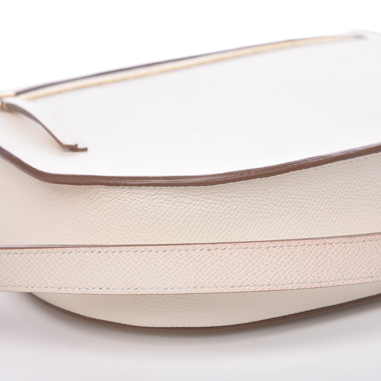 Grained Calfskin Compact Trotteur White