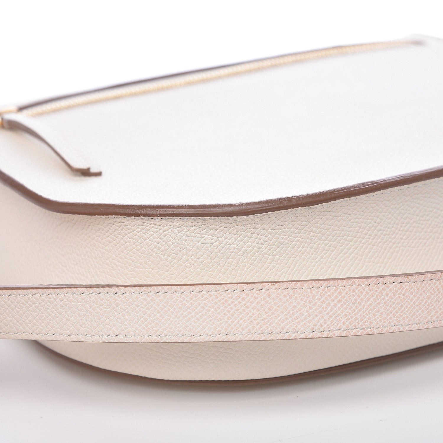 Celine Grained Calfskin Compact Trotteur White 12 of 13