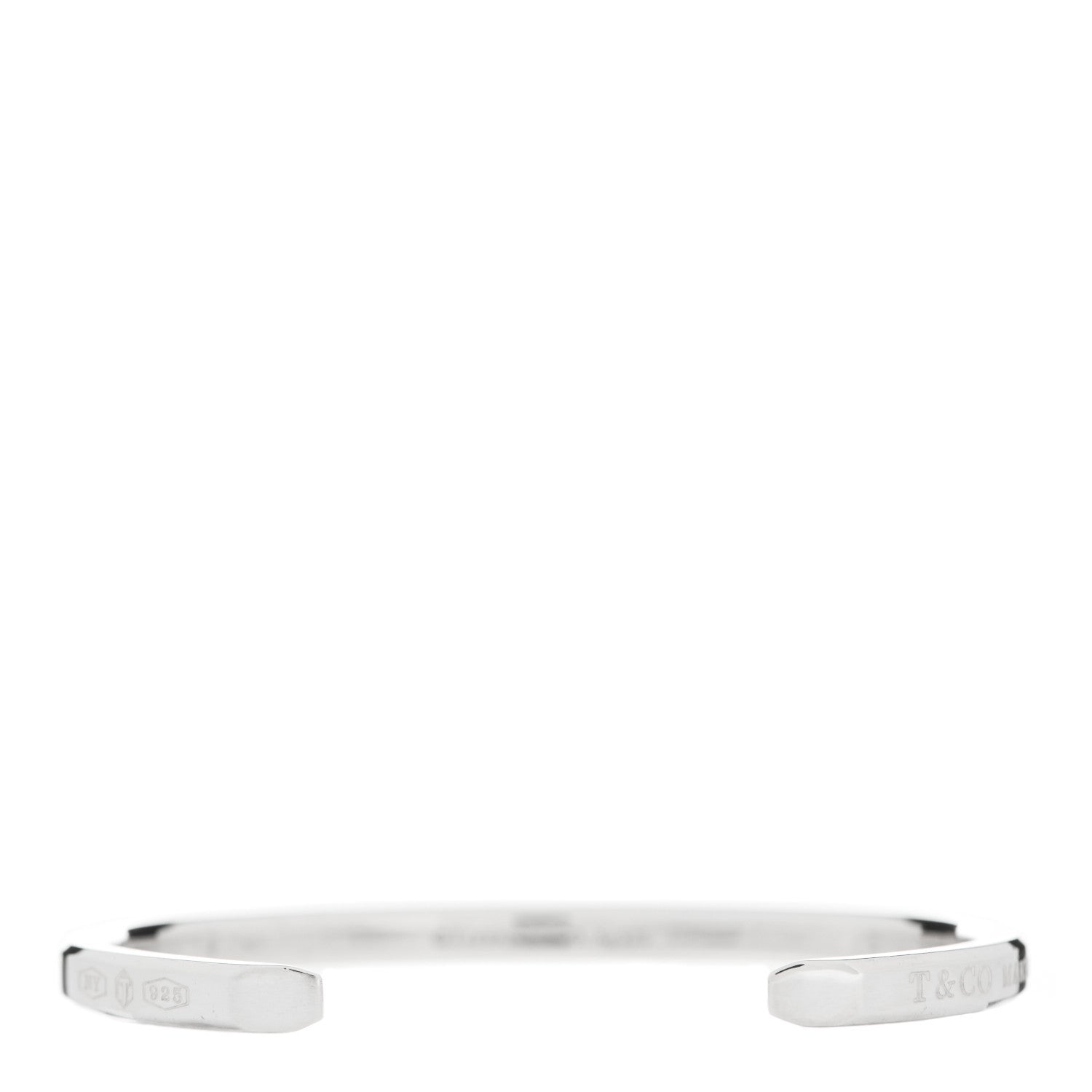 Tiffany Sterling Silver Narrow Makers Cuff Bracelet 2 of 4