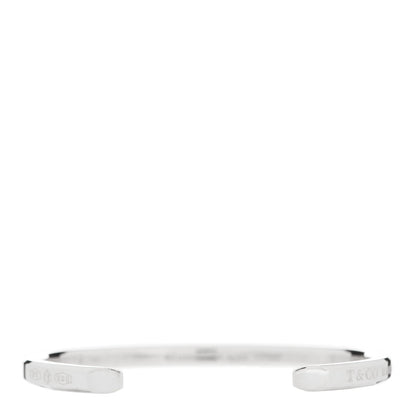 Tiffany Sterling Silver Narrow Makers Cuff Bracelet 2 of 4