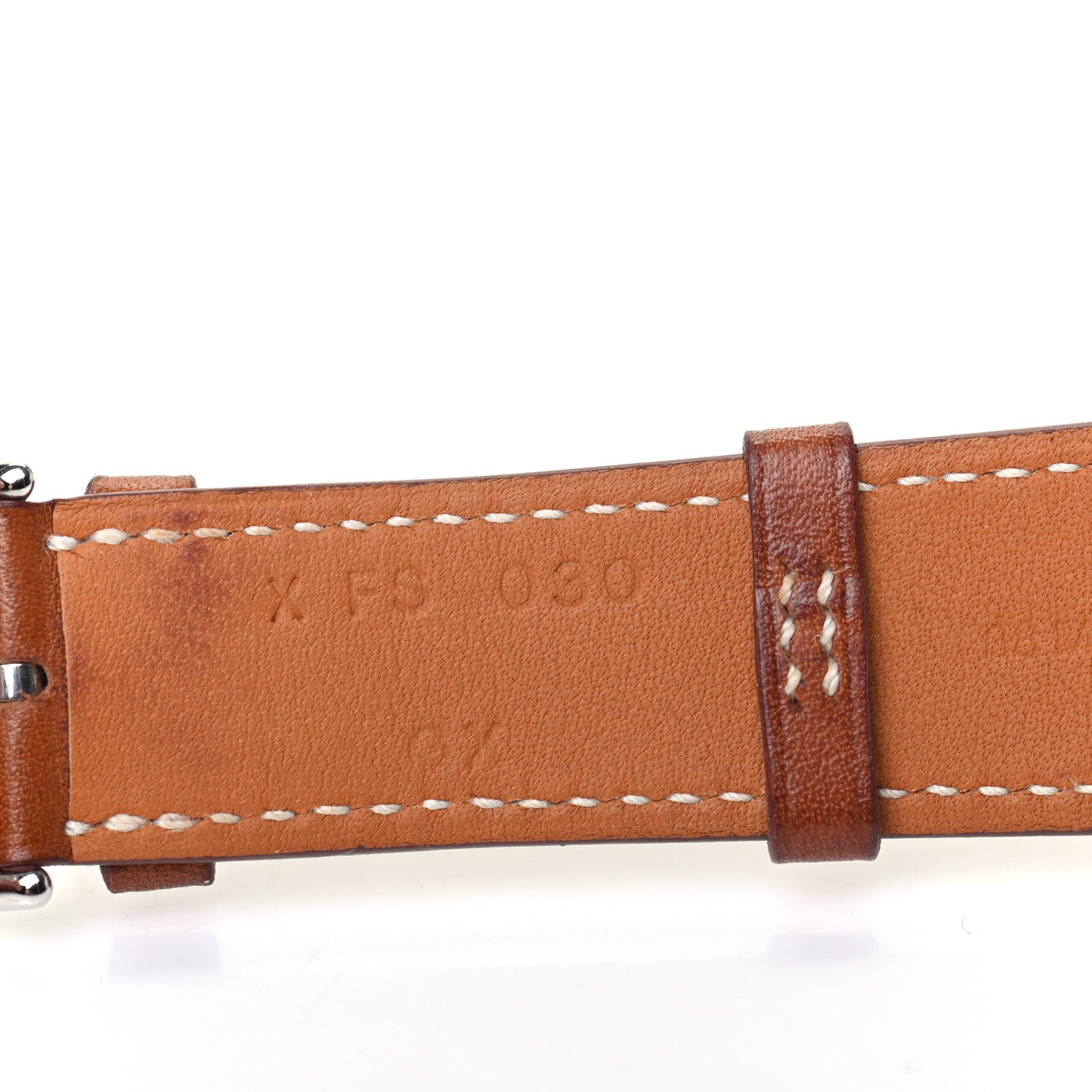 Hermes Barenia 38mm Apple Watch Double Tour Band Fauve 4 of 5