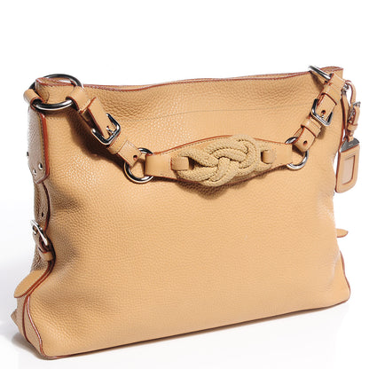 Prada Vitello Daino Rope Hobo Sabbia 4 of 11
