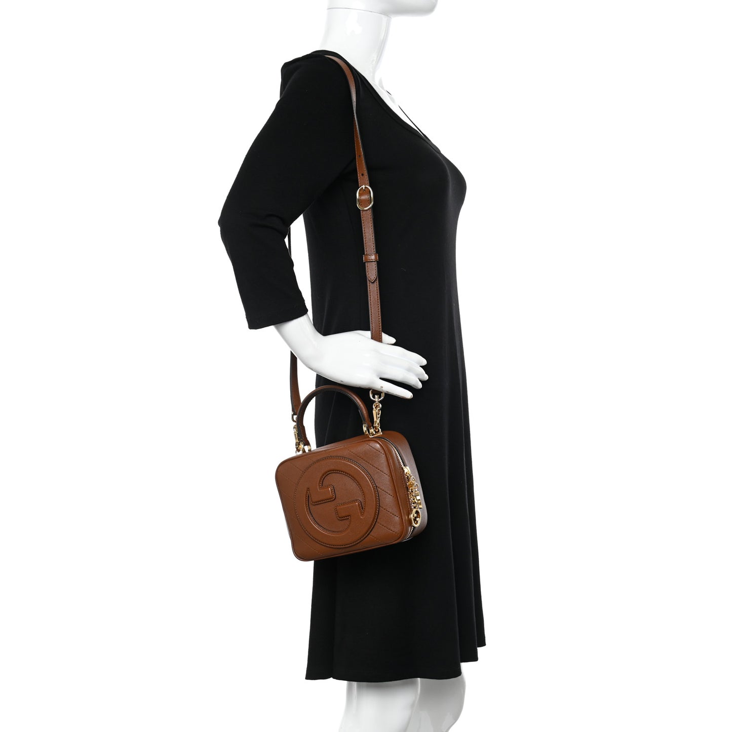 Sakai Be Green Calfskin Diagonal Stitched Blondie Top Handle Bag Cuir