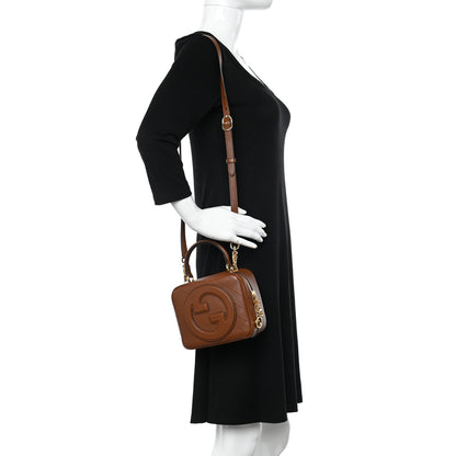Gucci Sakai Be Green Calfskin Diagonal Stitched Blondie Top Handle Bag Cuir 2 of 12