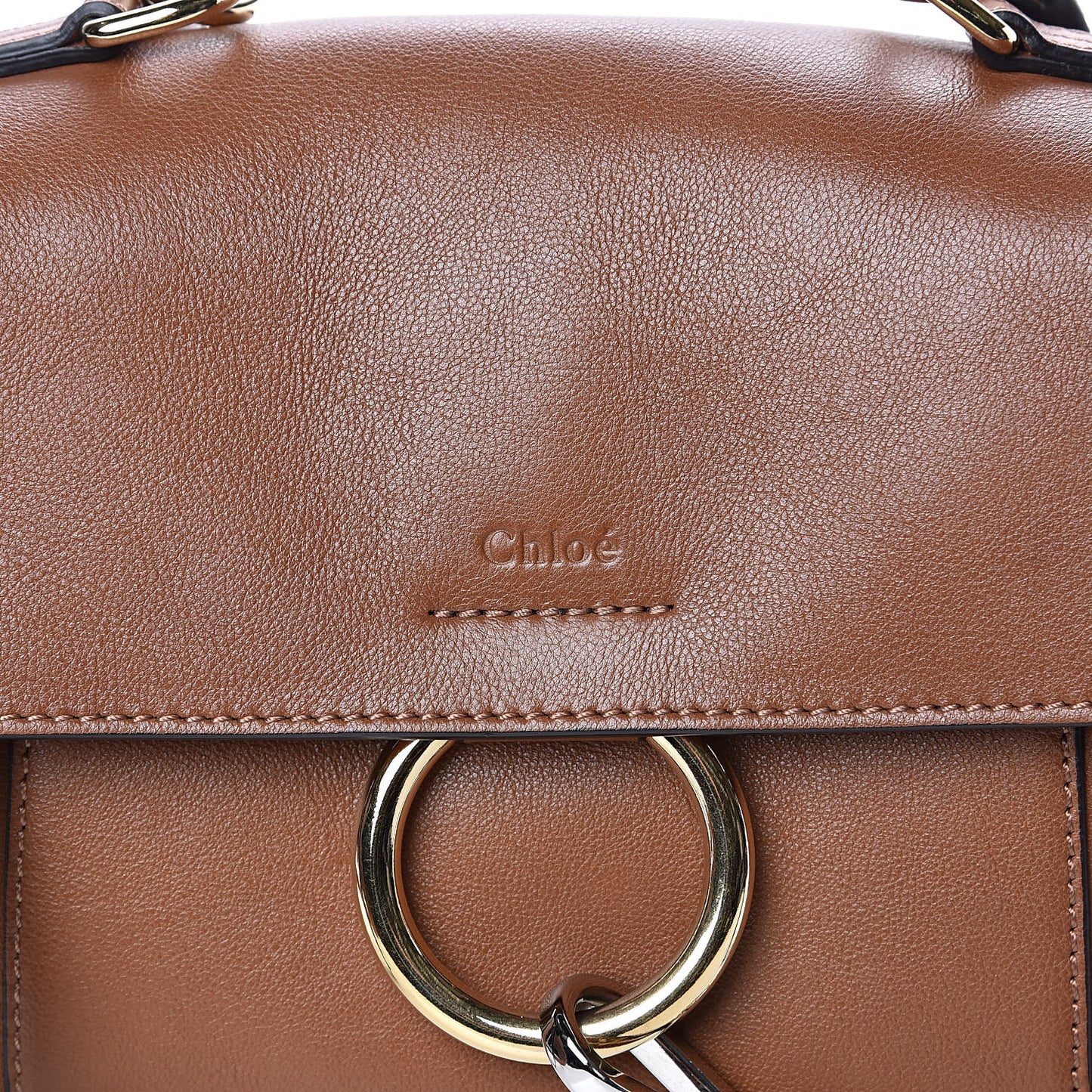 Calfskin Mini Faye Day Shoulder Bag Tan