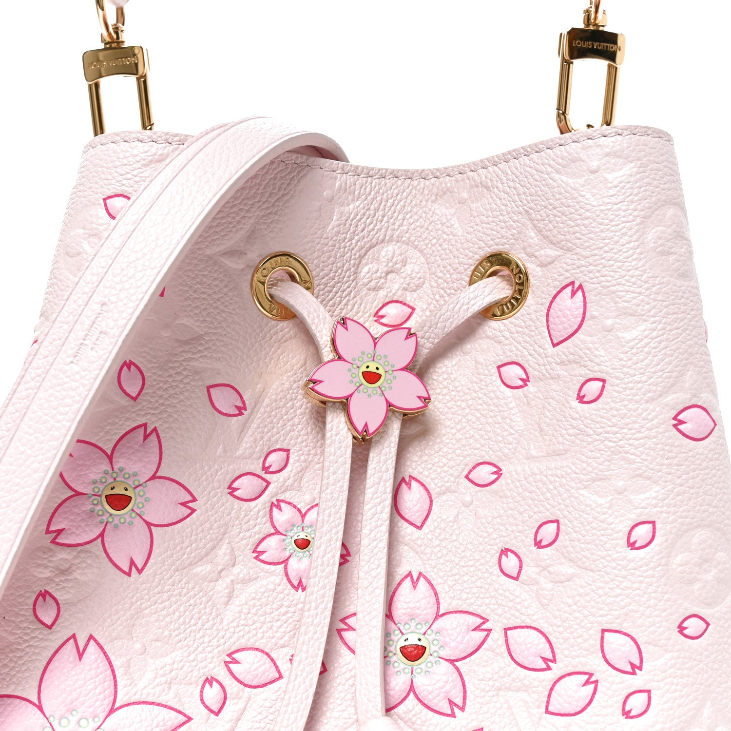 Louis Vuitton LV X TM Empreinte Cherry Blossom Neonoe BB Pink 7 of 9