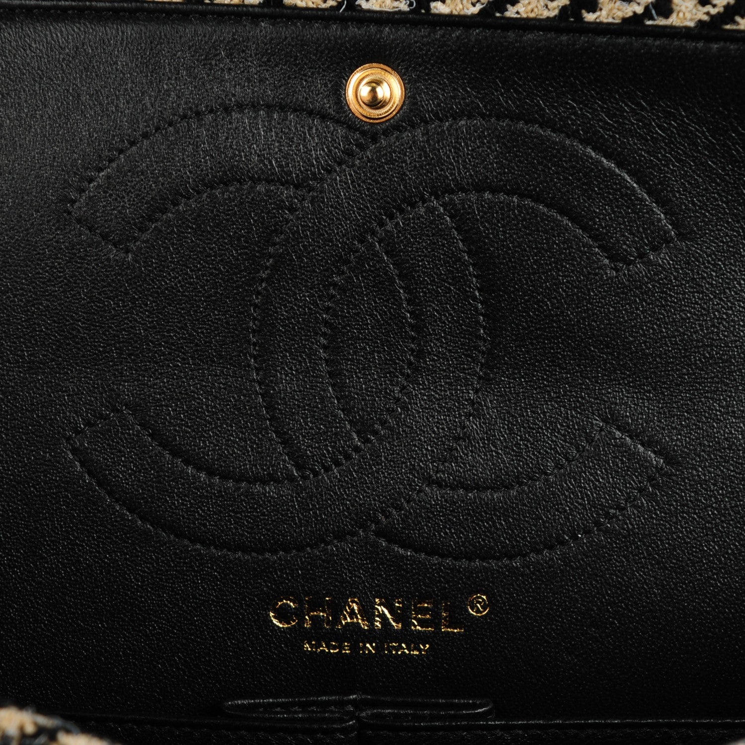 Chanel Fantasy Tweed 2.55 Reissue 226 Flap Black White 6 of 8