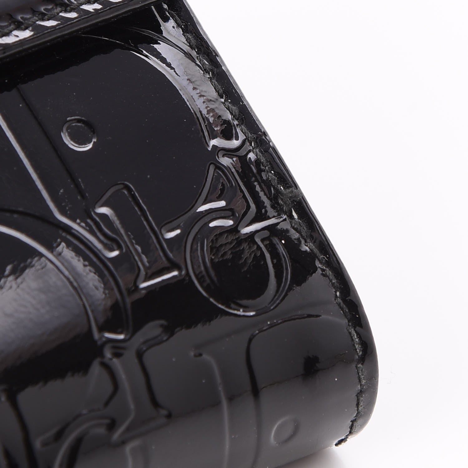 Christian Dior Patent Ultimate Compact Wallet Black 6 of 9