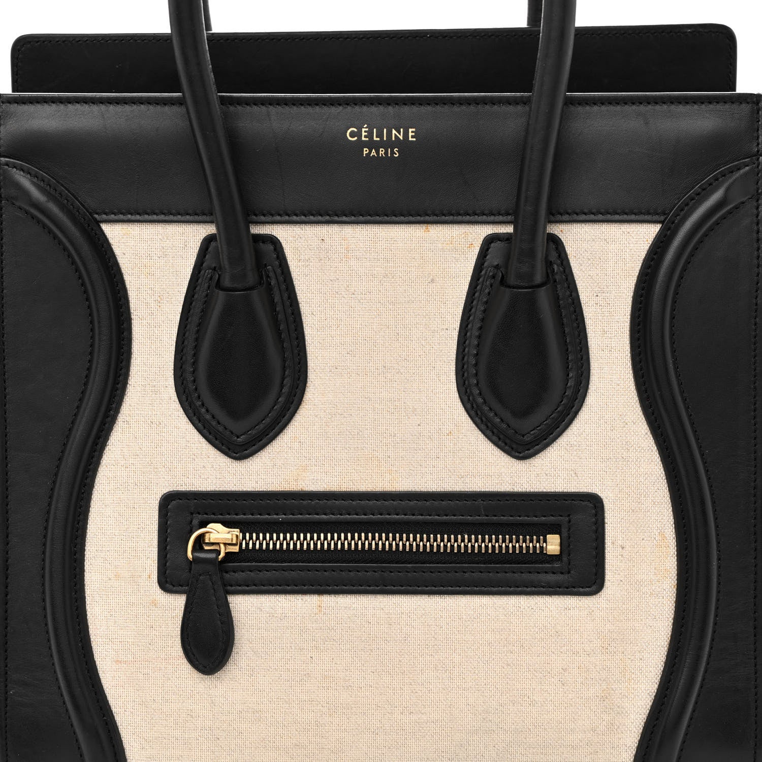 Celine Canvas Micro Tri-Color Luggage Green 10 of 12