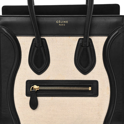Celine Canvas Micro Tri-Color Luggage Green 10 of 12
