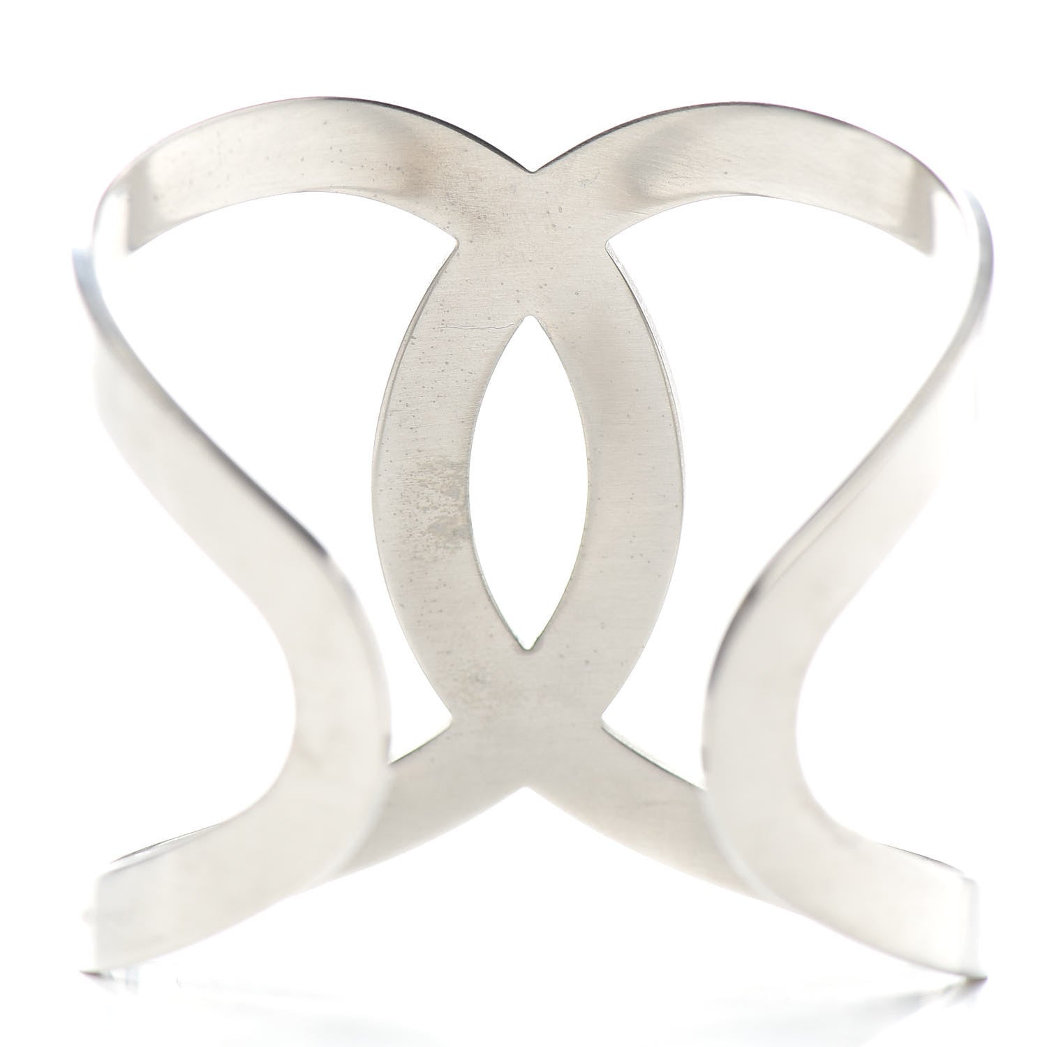 Chanel Metal CC Cuff Silver 3 of 4