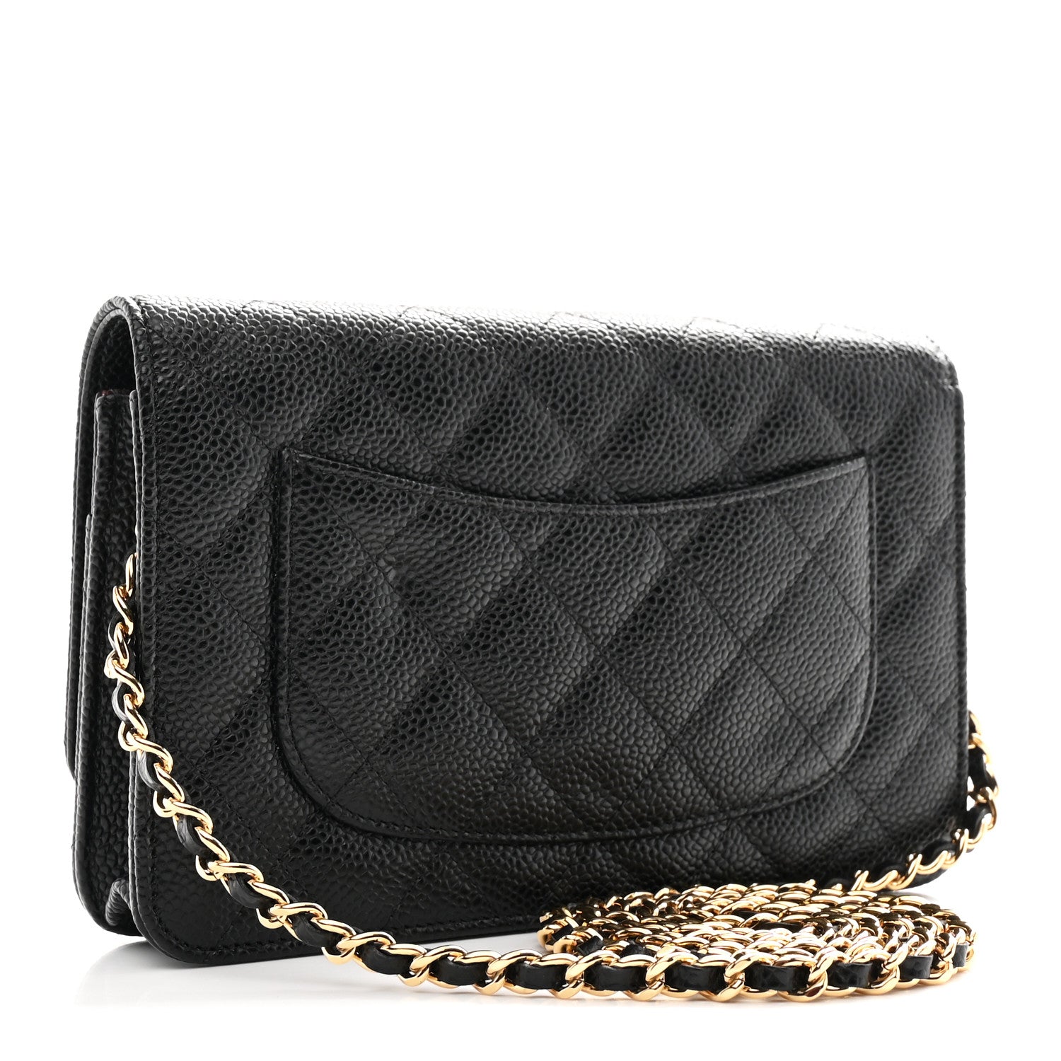Chanel Caviar Quilted Wallet On Chain WOC Black 3 of 12