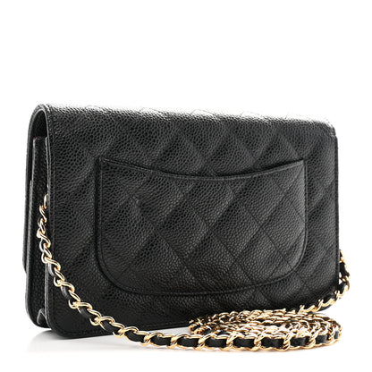 Chanel Caviar Quilted Wallet On Chain WOC Black 3 of 12