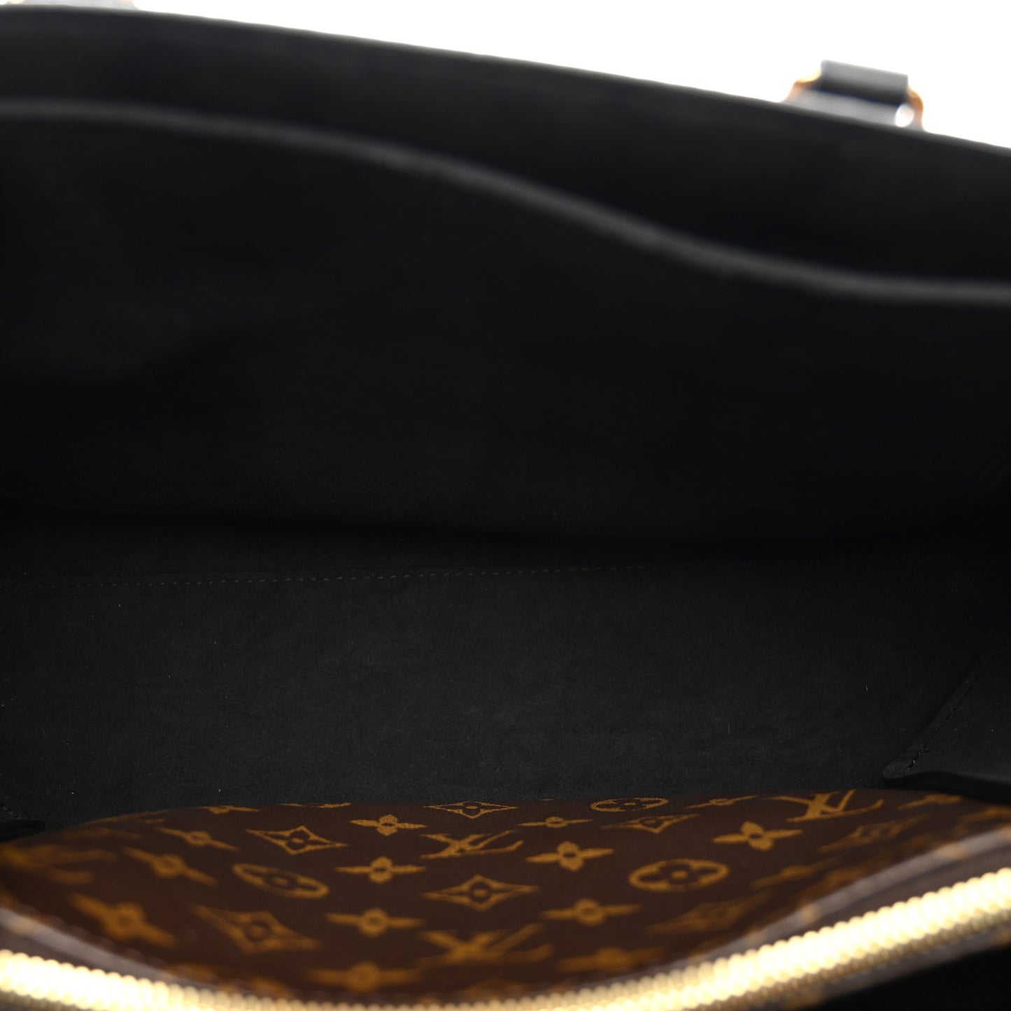 Monogram Flower Tote Black