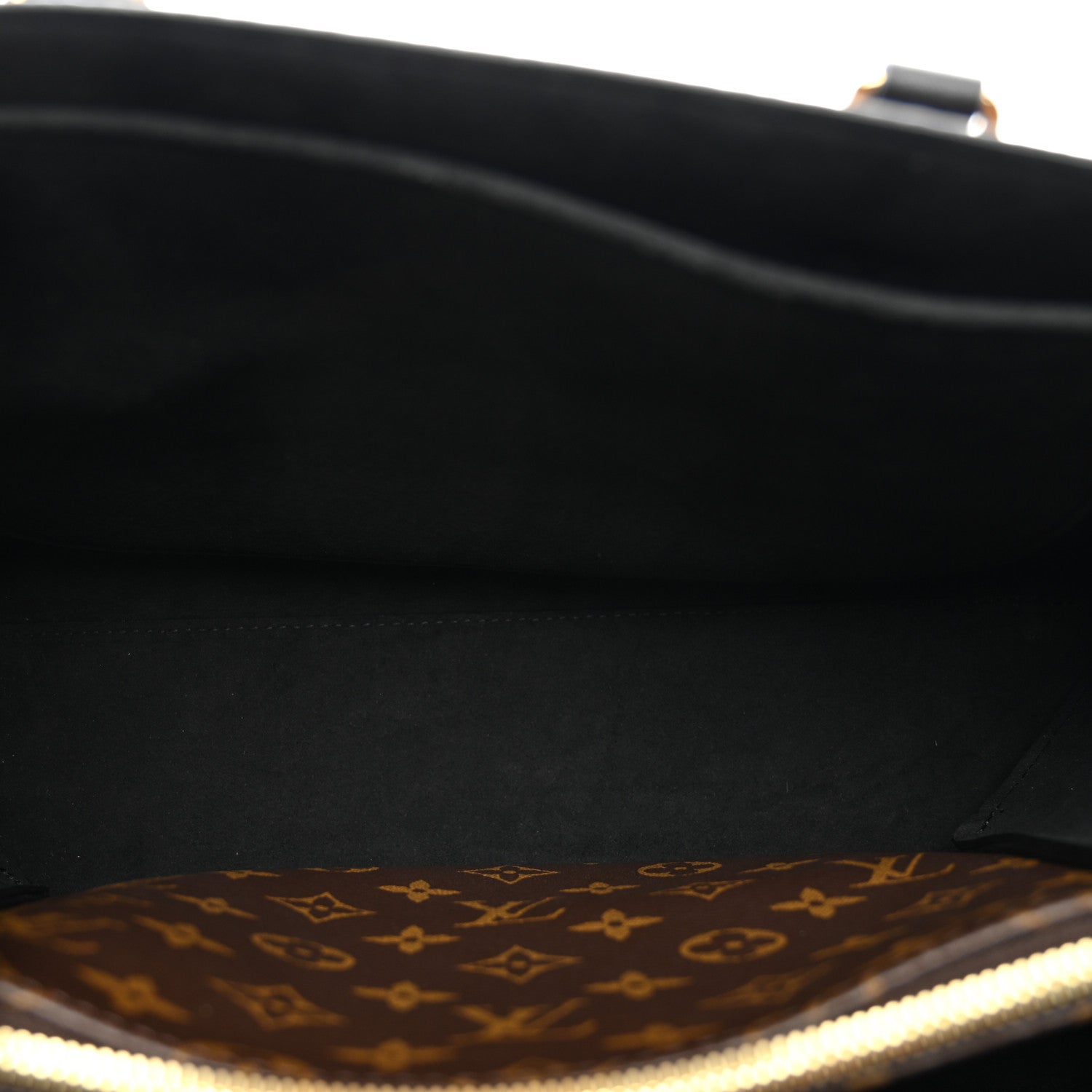 Louis Vuitton Monogram Flower Tote Black 5 of 9
