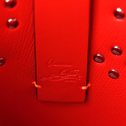 Christian Louboutin Calfskin Empire Spike Studded Mini North South Cabata Tote Sunrise Multicolor 6 of 8