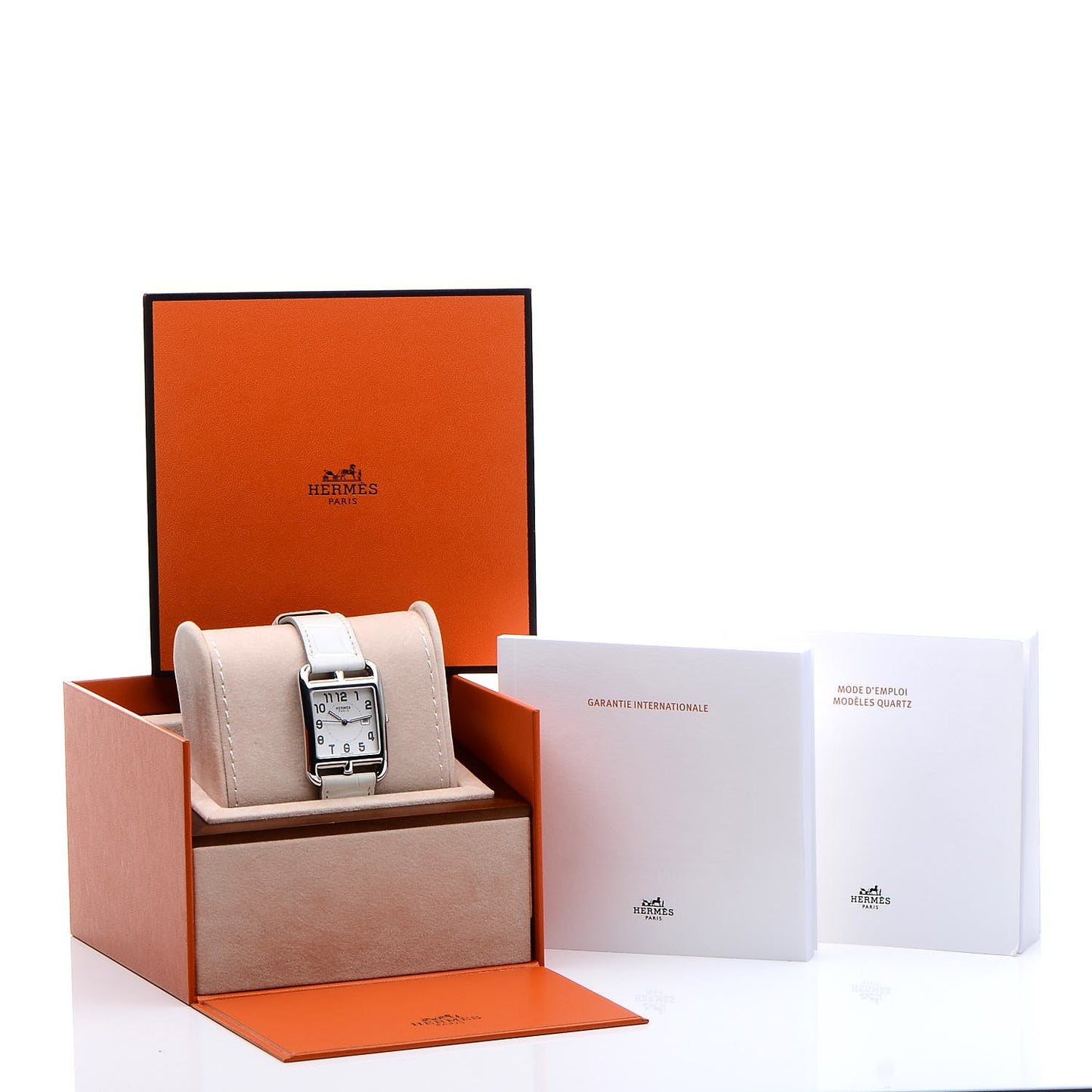 Stainless Steel Alligator 29mm Cape Cod Quartz Watch Blanc