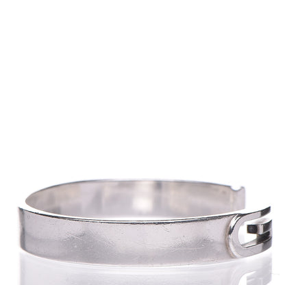 Gucci Sterling Silver Cutout Logo Cuff Bracelet 4 of 8